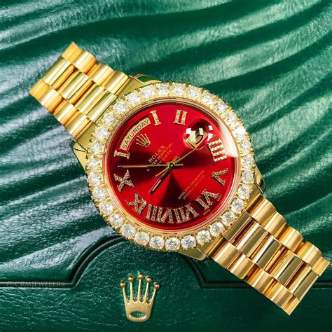 rolex red dial replica|rolex watch with red face.